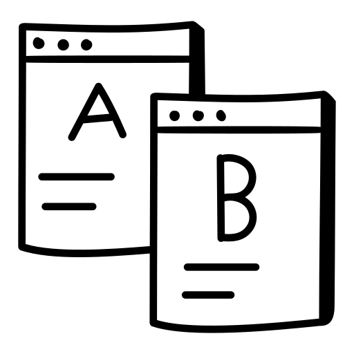 文本对比图标